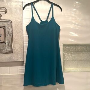 Tennis Dress Athletic Built In Shorts Cell Phone Pocket Straps Training Green